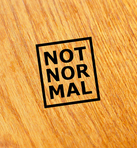 Not normal aufkleber - not, sticker